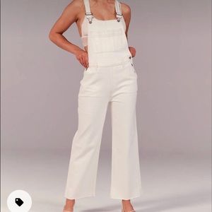Wide-leg overalls